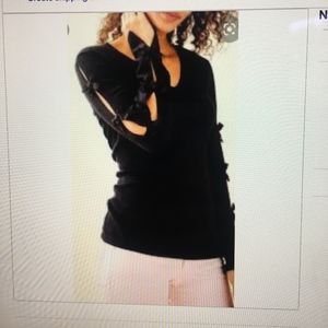 LILLY PULITZER BLACK OR BLUE EDINA SWEATER SMALL S